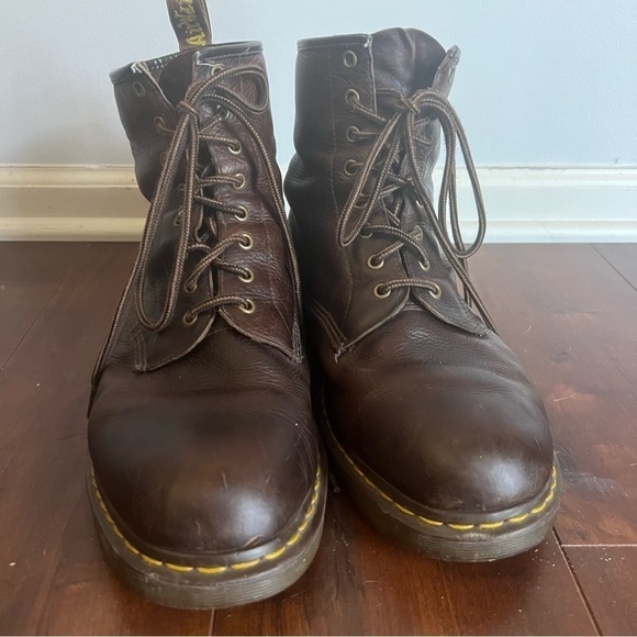 Dr. Martens brown leather 8 eye lace up boots 14 men’s main image 7